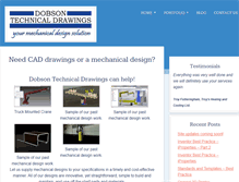 Tablet Screenshot of dobsontechnicaldrawings.com